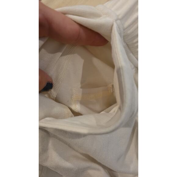 Lululemon Womens Ivory Wide-Leg Pull On Sweatpants Size M Pockets 30 - Picture 11 of 12